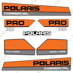 Fits Polaris Commercial Pro XD Full-Size Crew Decal Kit UTV - DIESEL