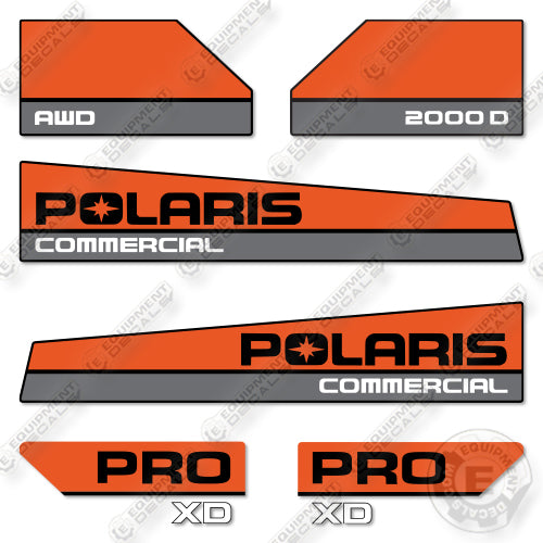Polaris PRO XD 2000D Decal Kit UTV - Aftermarket Kit