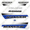 Image of Fits Polaris Ranger 1000 Crew 2022 Single Overhead Cam Decal Kit Utility Vehicle- BLUE!
