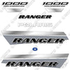 Image of Fits Polaris Ranger 1000 Crew Decal Kit UTV - 2022 - Grey and Silver