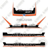 Image of Fits Polaris Ranger 1000XP 2018 Orange Black Decal Kit Utility Vehicle