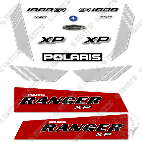 Fits Polaris Ranger 1000 EFI XP Decal Kit UTV - RED - 2013