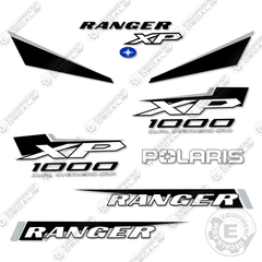 Fits Polaris Ranger 1000 XP Decal Kit - Premium 2022 (White/Black)