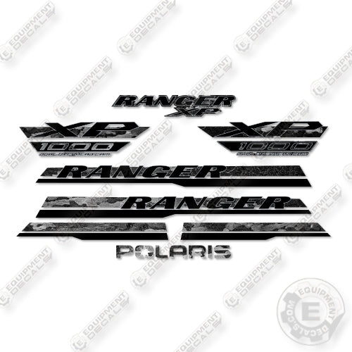 Polaris Ranger 1000 XP Premium 2026 Decal Kit UTV - Custom Black Bark- Aftermarket Kit