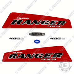 Fits Polaris Ranger 400 H.O. 4X4 Decal Kit UTV - 2009/2010 - Red