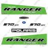 Image of Polaris Ranger 570 Crew 2019 Decal Kit UTV - Lime Green - Aftermarket Kit