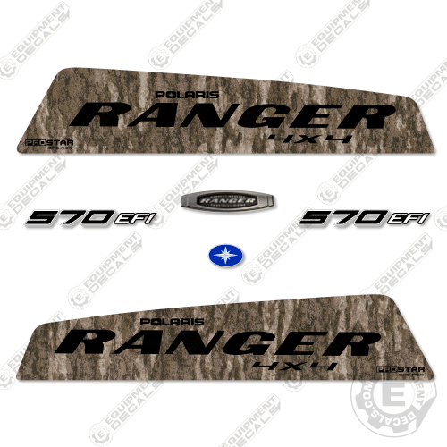 Fits Polaris Ranger 570 EFI Decal Kit Utility Vehicle Bottom Land Camo