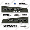 Image of Polaris Ranger 570 EFI 4X4 2015-2018 Decal Kit Utility Vehicle - Green - Aftermarket Kit