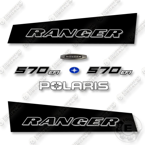 Polaris Ranger 570 EFI Decal Kit Utility Vehicle - Black - Aftermarket Kit