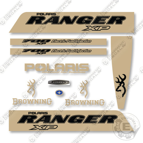 Polaris Ranger 700 XP 2004-2008 Browning Edition Decal Kit Utility Vehicle - Aftermarket Kit