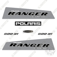 Fits Polaris Ranger 800 EFI Crew Decal Kit Utility Vehicle - GREY (2010)