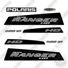 Polaris Ranger 800 HD Decal Kit UTV - Black - Aftermarket Kit