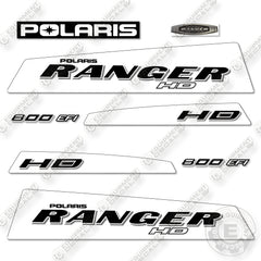 Polaris Ranger 800 HD Decal Kit UTV - White - Aftermarket Kit