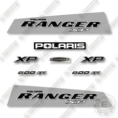 Polaris Ranger 800 XP Turbo Silver 2010 Decal Kit Utility Vehicle - Aftermarket Kit
