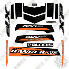 Polaris Ranger 800 XP EPS Orange Madness Decal Kit UTV- Aftermarket Kit