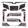 Image of Fits Polaris Ranger 900 Crew EPS LE Decal Kit RED - 2014