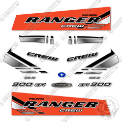 Fits Polaris Ranger 900 EFI Crew Orange Decal Kit UTV