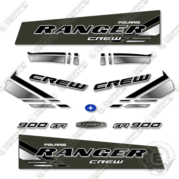 Fits Polaris Ranger 900 EFI Crew Sage Green Decal Kit UTV