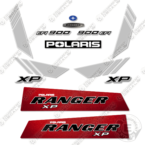 Fits Polaris Ranger 900 EFI XP Decal Kit UTV - 2013 (Metallic Sunset Red)