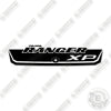 Image of Polaris Ranger 900XP EPS 2017 Hood Decal Decal Kit UTV - Custom Black - Aftermarket Kit