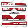 Image of Polaris Ranger PRO XD Diesel Decal Kit Utility Vehicle -  Custom Red - Aftermarket Kit