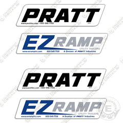 Fits Pratt EZ Load Trailer Decal Kit