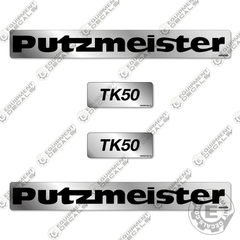 Fits Putzmeister TK50 Decal Kit Trailer Pump