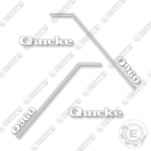 Quicke Q960 Decal Kit Front End Loader - Aftermarket Kit