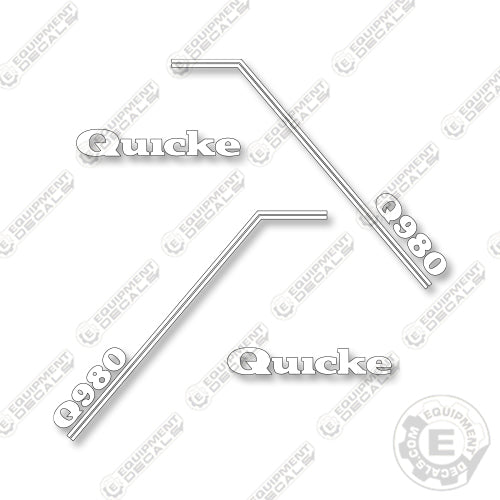 Quicke Q980 Decal Kit Front End Loader - Aftermarket Kit
