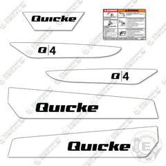 Quicke Q4 Decal Kit Front End Loader - Aftermarket Kit