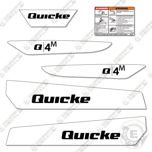 Quicke Q4M Decal Kit Front End Loader - Aftermarket Kit
