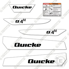 Quicke Q4M Decal Kit Front End Loader - Aftermarket Kit