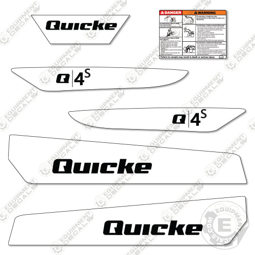 Quicke Q4S Decal Kit Front End Loader - Aftermarket Kit