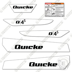 Quicke Q4S Decal Kit Front End Loader - Aftermarket Kit