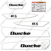 Image of Quicke Q6 Decal Kit Front End Loader - Aftermarket Kit