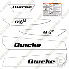 Quicke Q6M Decal Kit Front End Loader - Aftermarket Kit