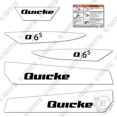 Quicke Q6S Decal Kit Front End Loader - Aftermarket Kit