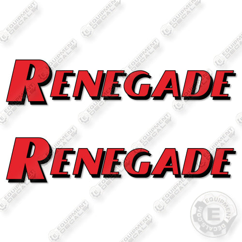 Fits Renegade Logo 18 inch Decal Kit Tow Truck