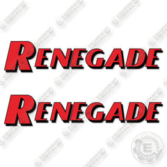 Fits Renegade Logo 18 inch Decal Kit Tow Truck