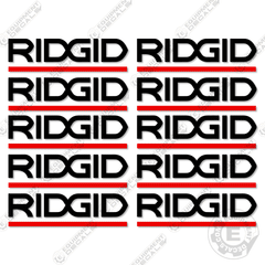 Fits Ridgid Logo Decal Kit Toolbox 11.5" Wide (Set of 10)