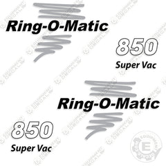 Ring-O-Matic 850 Decal Kit Super Vac