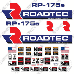 Fits Roadtec RP-175E Decal Kit Asphalt Paver