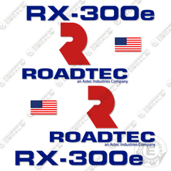 Fits Roadtec RX-300E Decal Kit Cold Planer