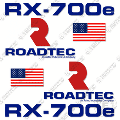 Fits Roadtec RX-700E Decal Kit Cold Planer