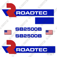 Fits Roadtec SB2500B Decal Kit Asphalt Material Transfer Vehicle