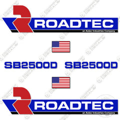 Fits Roadtec SB2500D Decal Kit Asphalt Paver