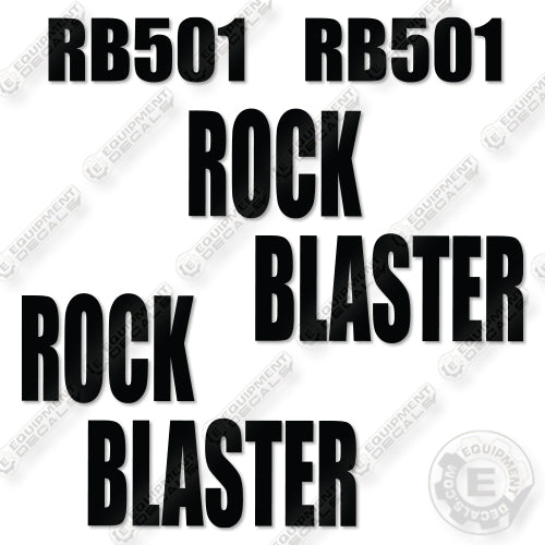 Rock Blaster RB501 Decal Kit Hydraulic Hammer  -Aftermarket Kit