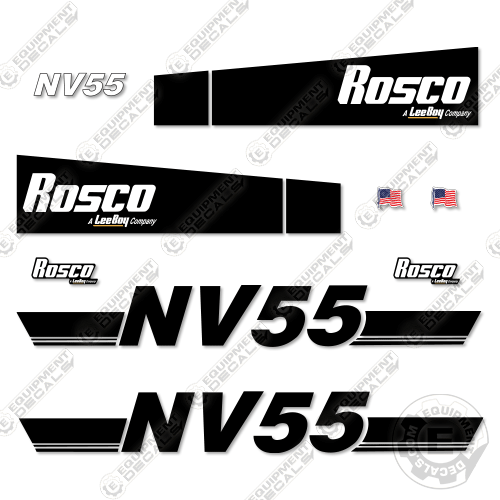 Fits Rosco NV55 Decal Kit Broom Sweeper