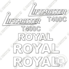 Royal T400C Decal Kit Forklift - Aftermarket Kit