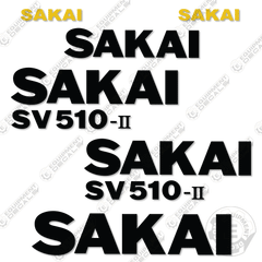 Fits Sakai SV510-II Decal Kit Roller